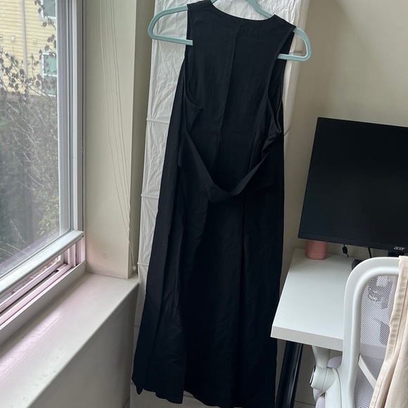 Proenza Schouler Black Button-Down Midi Dress - Picture 6 of 9